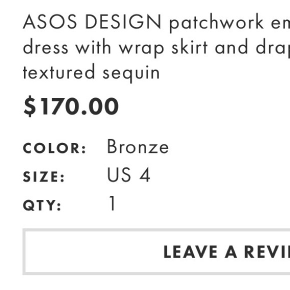 Asos Design Patchwork Embellished Mini Dress With… - image 4